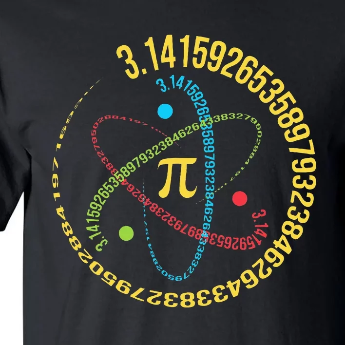 Funny Pi Day Spiral Pi Math For Pi Day Groovy Tall T-Shirt