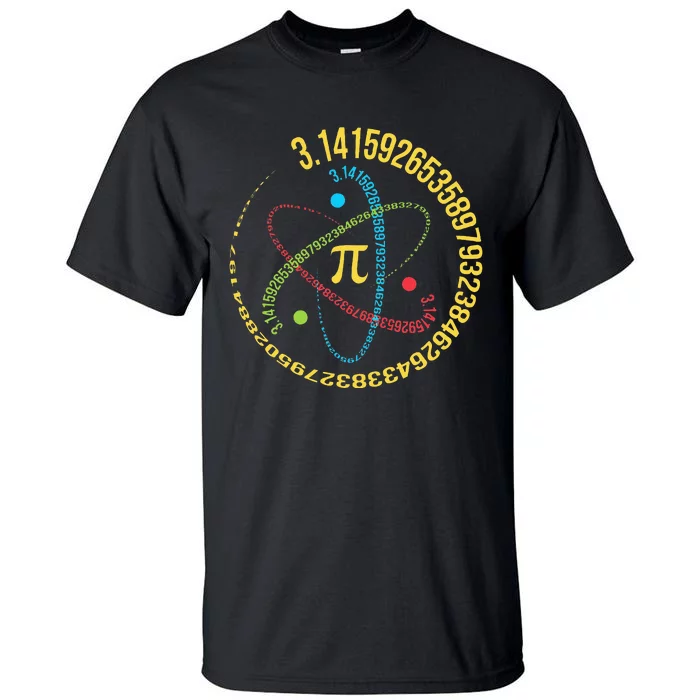 Funny Pi Day Spiral Pi Math For Pi Day Groovy Tall T-Shirt