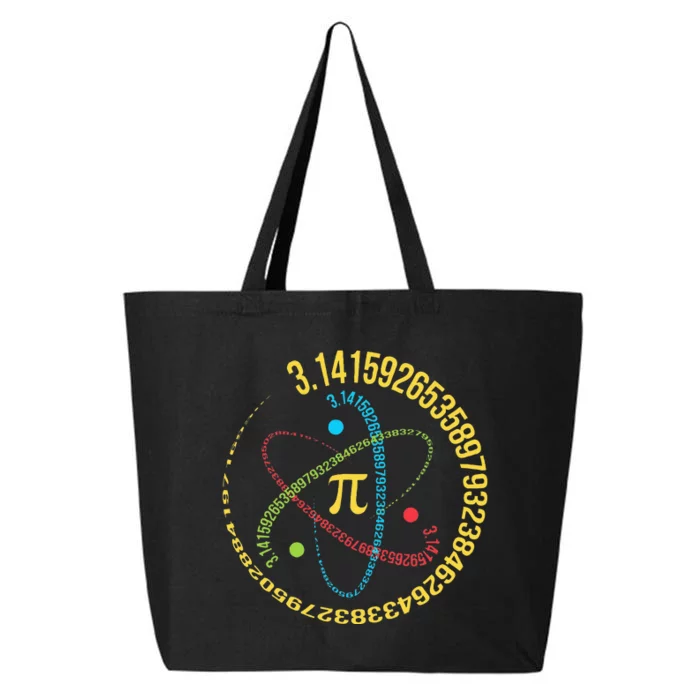 Funny Pi Day Spiral Pi Math For Pi Day Groovy 25L Jumbo Tote