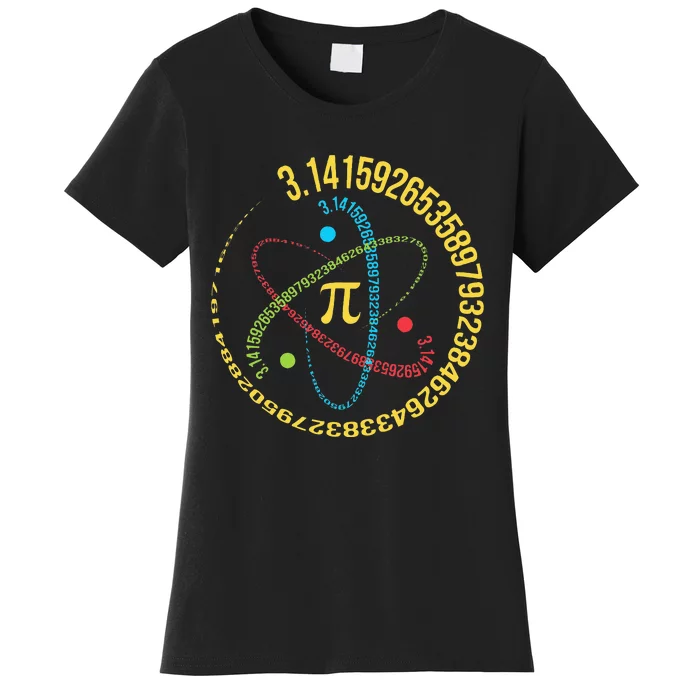 Funny Pi Day Spiral Pi Math For Pi Day Groovy Women's T-Shirt