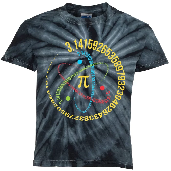 Funny Pi Day Spiral Pi Math For Pi Day Groovy Kids Tie-Dye T-Shirt