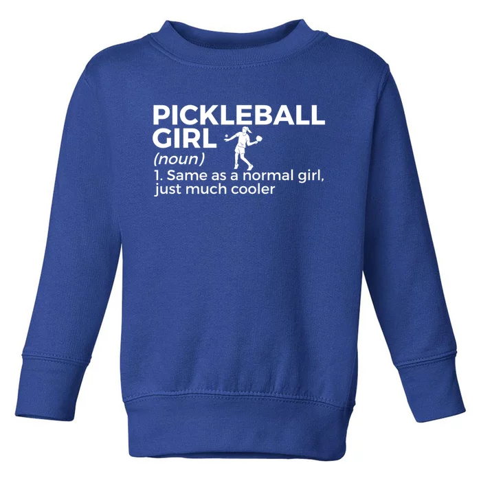 Funny Pickleball Definition Gift Toddler Sweatshirt