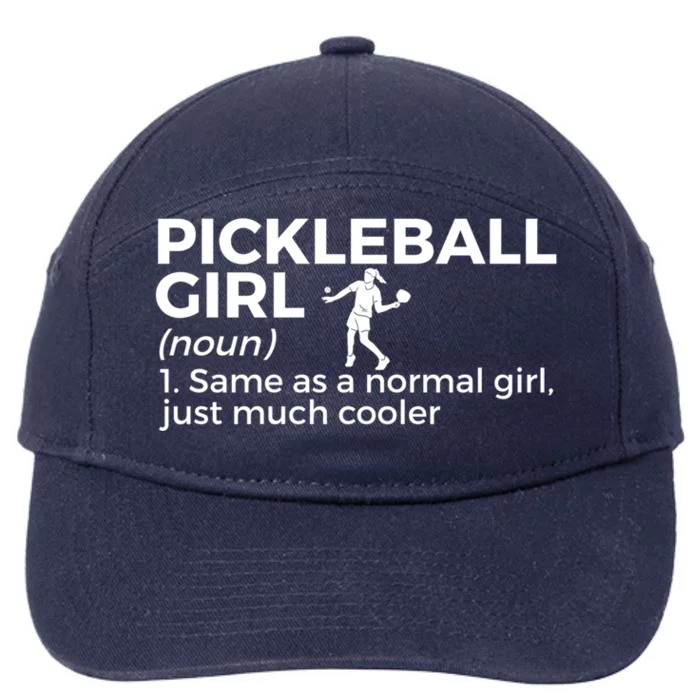 Funny Pickleball Definition Gift 7-Panel Snapback Hat