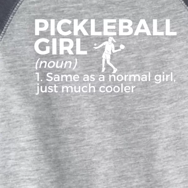 Funny Pickleball Definition Gift Toddler Fine Jersey T-Shirt