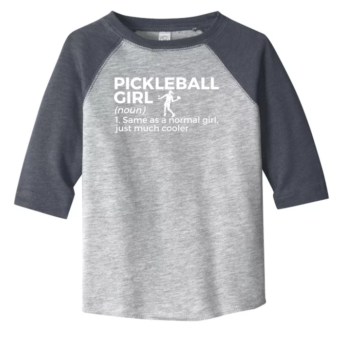 Funny Pickleball Definition Gift Toddler Fine Jersey T-Shirt