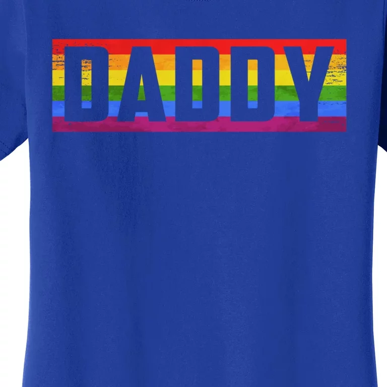 Funny Pride Daddy Proud Gay Lesbian Lgbt For Father's Day Gift Women's T-Shirt