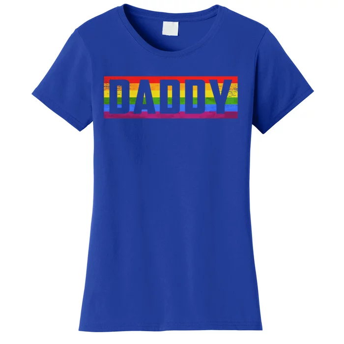 Funny Pride Daddy Proud Gay Lesbian Lgbt For Father's Day Gift Women's T-Shirt