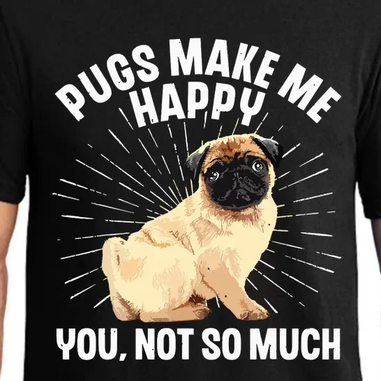 Funny Pug Design For Men Women Puppy Pet Dog Breed Pug Lover Pajama Set