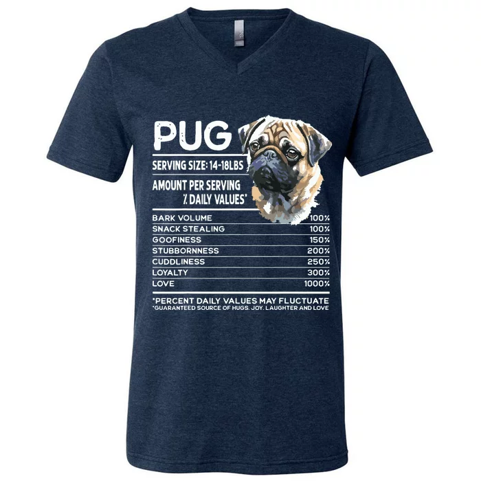 Funny Pug Dog Lover Pug Humor Pug Owner Cute Pug V-Neck T-Shirt