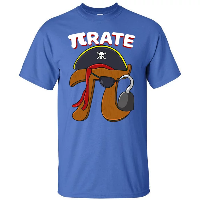 Funny Pi Day Pirate Pi Symbol Graphic Art Math Lover Gift Tall T-Shirt