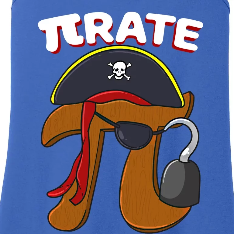 Funny Pi Day Pirate Pi Symbol Graphic Art Math Lover Gift Ladies Essential Tank