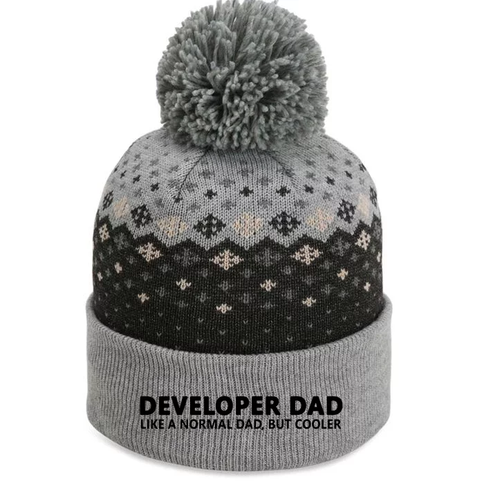 Funny Programmer Dad Software Developer Dad The Baniff Cuffed Pom Beanie