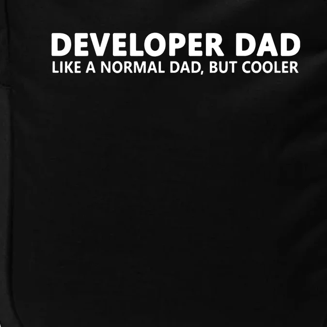 Funny Programmer Dad Software Developer Dad Impact Tech Backpack