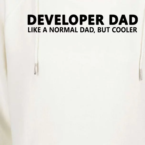 Funny Programmer Dad Software Developer Dad Womens Funnel Neck Pullover Hood