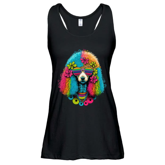 Funny Poodle Dog Miniature Poodle Toy Poodle Hippie Ladies Essential Flowy Tank