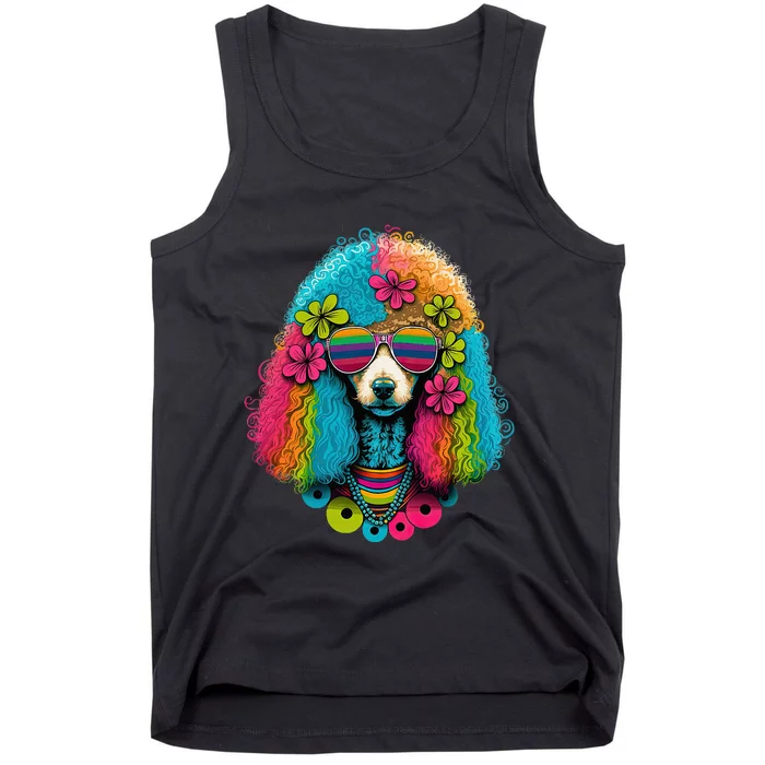 Funny Poodle Dog Miniature Poodle Toy Poodle Hippie Tank Top