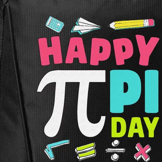 Funny Pi Day Shirt Spiral Pi Math Tee for Pi Day 3.14 City Backpack