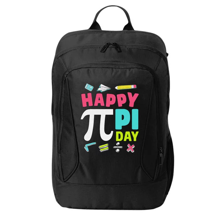 Funny Pi Day Shirt Spiral Pi Math Tee for Pi Day 3.14 City Backpack