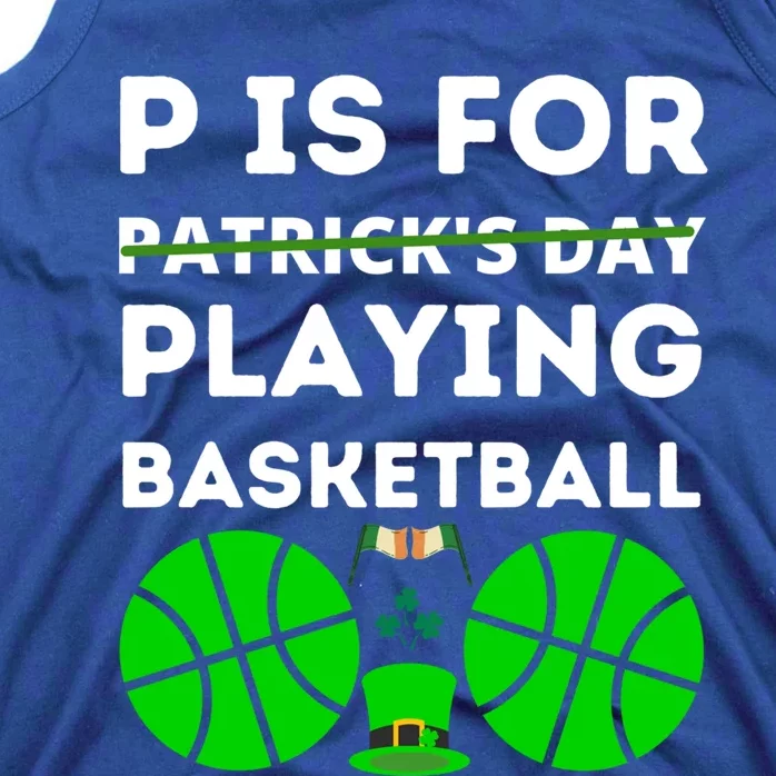 Funny Patricks Day Basketball Players Cool Patricks Day Gift Tank Top