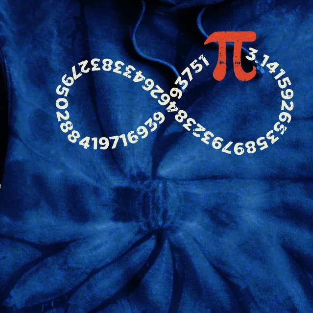 Funny Pi Day Infinity Symbol Math Geek Infinite Sign Tie Dye Hoodie