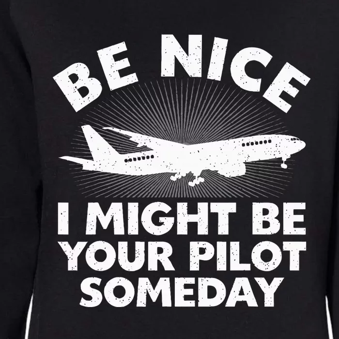 Funny Pilot Design Aviation Airplane Pilot Womens California Wash Sweatshirt