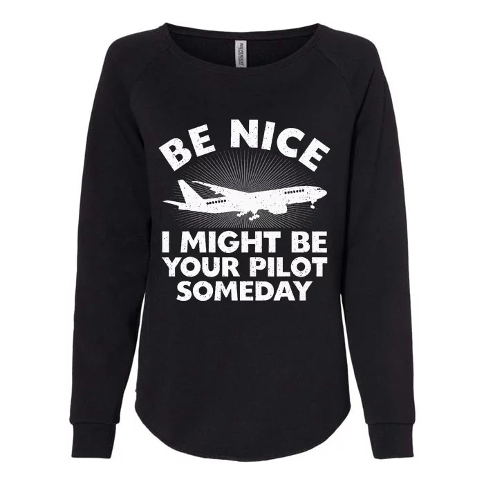 Funny Pilot Design Aviation Airplane Pilot Womens California Wash Sweatshirt