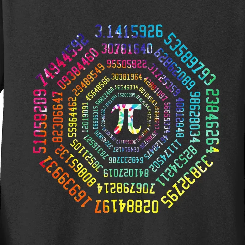 Funny Pi Day Pi Math Tee for Pi Day 3.14 Kids Long Sleeve Shirt