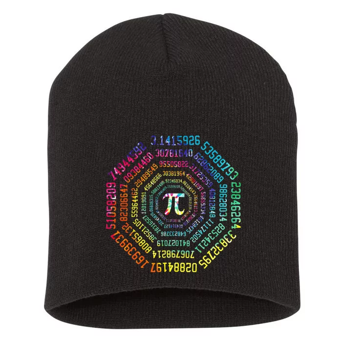 Funny Pi Day Pi Math Tee for Pi Day 3.14 Short Acrylic Beanie