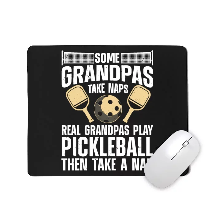 Funny Pickleball Design For Grandpa Pickleball Player Mousepad