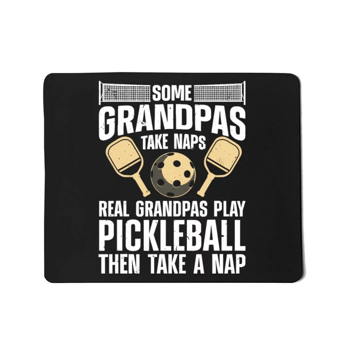 Funny Pickleball Design For Grandpa Pickleball Player Mousepad