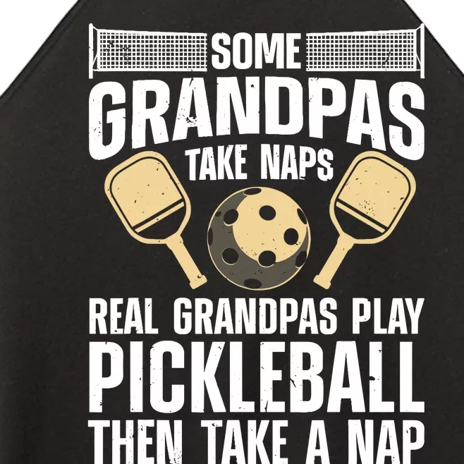 Funny Pickleball Design For Grandpa Pickleball Player Women’s Perfect Tri Rocker Tank