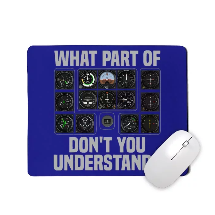 Funny Pilot Design For Men Women Airplane Airline Pilot Mousepad