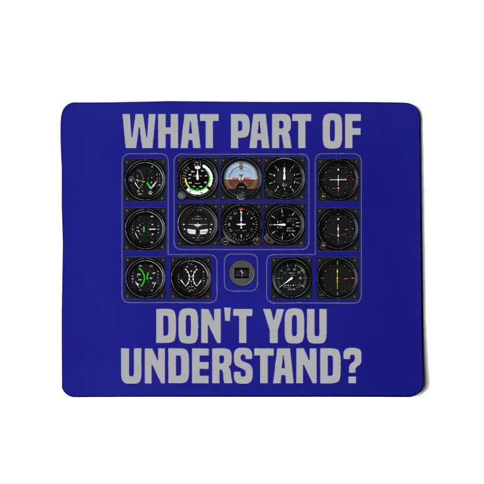 Funny Pilot Design For Men Women Airplane Airline Pilot Mousepad