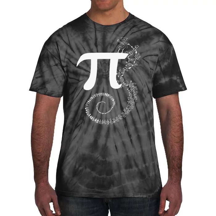 Funny Pi Day 3.14 Math Equation Spiral Pi Math Tie-Dye T-Shirt