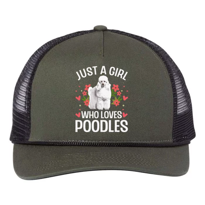 Funny Poodle Design For Standard Poodle Lovers Retro Rope Trucker Hat Cap