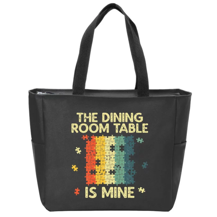 Funny Puzzle Design For Jigsaw Puzzle Lover Zip Tote Bag