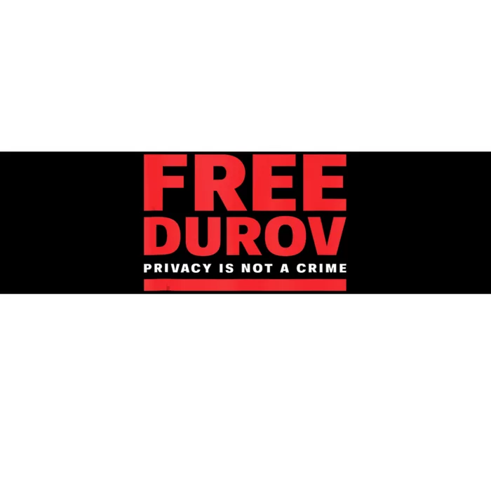 Free Pavel Durov Bumper Sticker