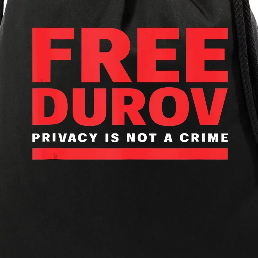 Free Pavel Durov Drawstring Bag