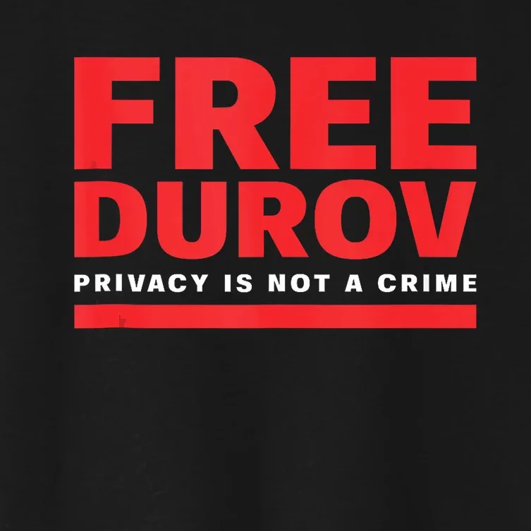 Free Pavel Durov Women's Crop Top Tee