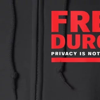 Free Pavel Durov Full Zip Hoodie