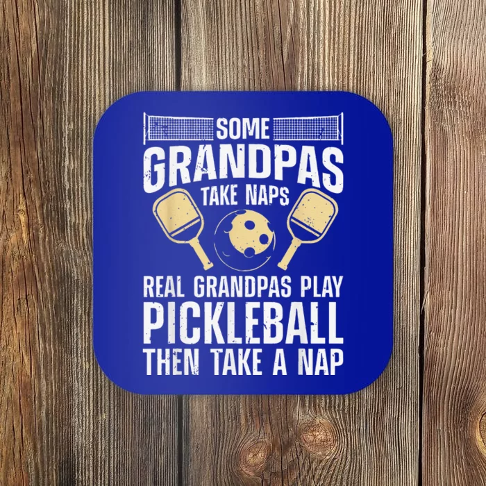 Funny Pickleball Design For Grandpa Pickleball Player Coaster