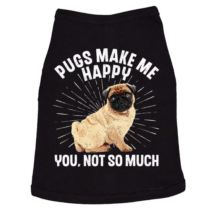 Funny Pug Design For Men Women Puppy Pet Dog Breed Pug Lover Doggie Tank