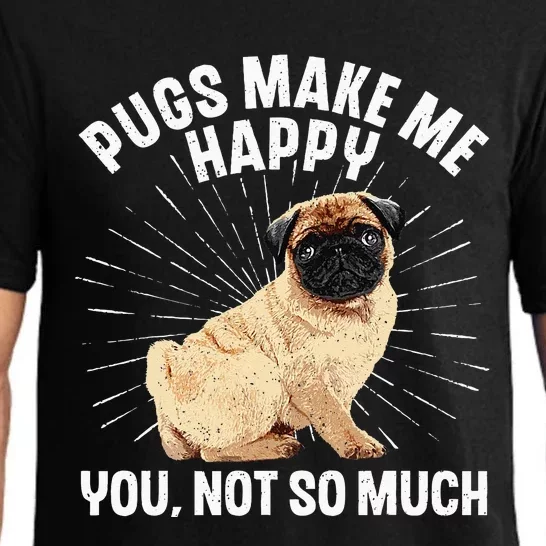 Funny Pug Design For Men Women Puppy Pet Dog Breed Pug Lover Pajama Set