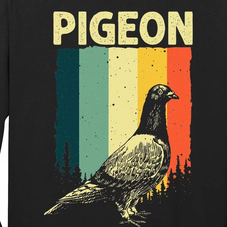 Funny Pigeon Design For Men Women Pigeon Costume Bird Lovers Long Sleeve Shirt