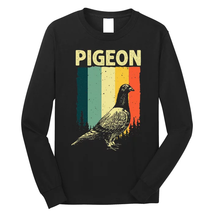 Funny Pigeon Design For Men Women Pigeon Costume Bird Lovers Long Sleeve Shirt