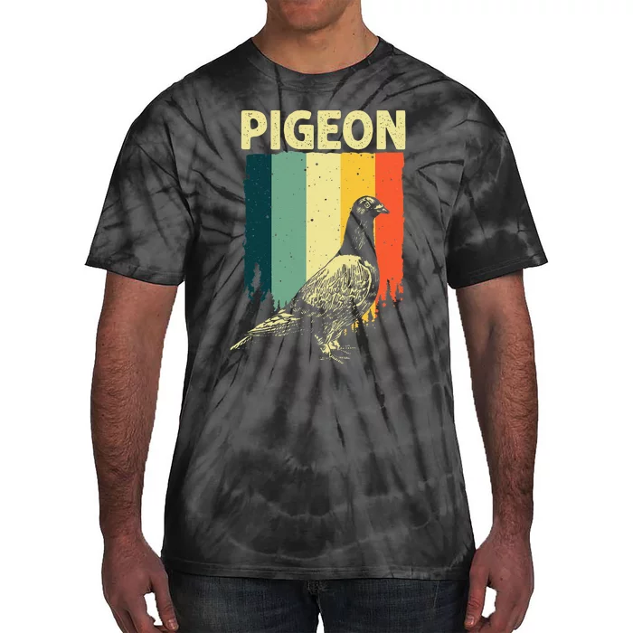 Funny Pigeon Design For Men Women Pigeon Costume Bird Lovers Tie-Dye T-Shirt