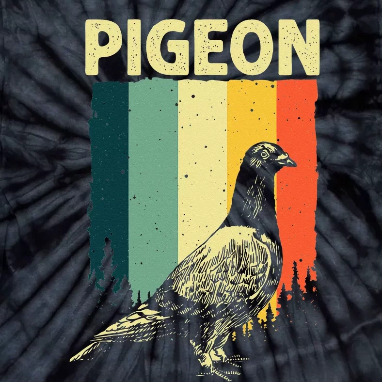 Funny Pigeon Design For Men Women Pigeon Costume Bird Lovers Tie-Dye T-Shirt