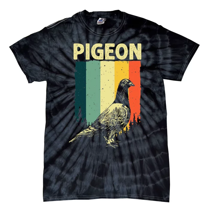 Funny Pigeon Design For Men Women Pigeon Costume Bird Lovers Tie-Dye T-Shirt