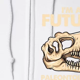 Future Paleontologist Dinosaur Costume Full Zip Hoodie