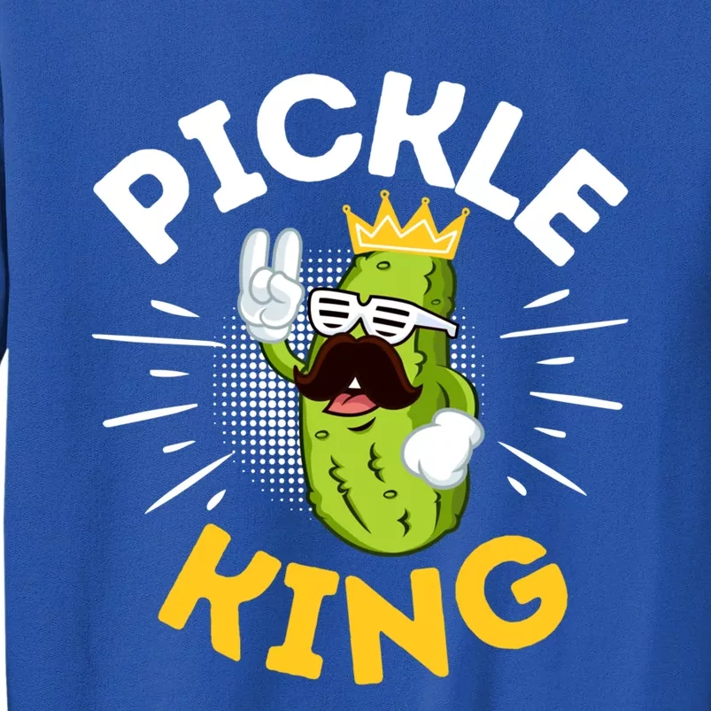 Funny Pickle Dad King Vegetable Fathers' Day Gardener Lover Gift Sweatshirt